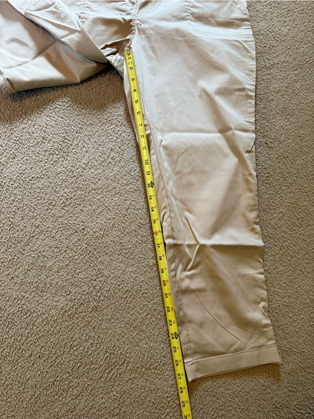 NWT Chico's | Tan Luxe Twill Utility Crop Pants | Size 3 - Picture 10 of 10
